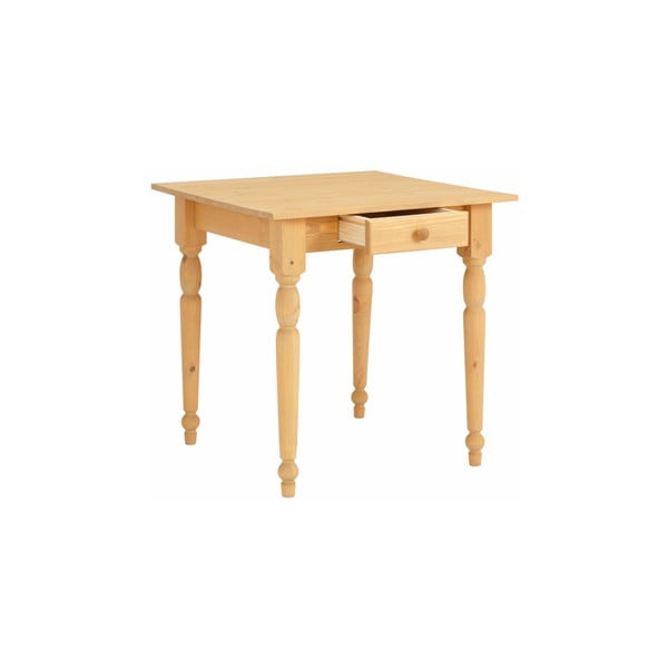 Brązowy stół z drewna sosnowego Støraa Normann, 75x75 cm