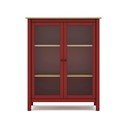 Czerwono-naturalna witryna z drewna sosnowego 90x110 cm Misti – Marckeric