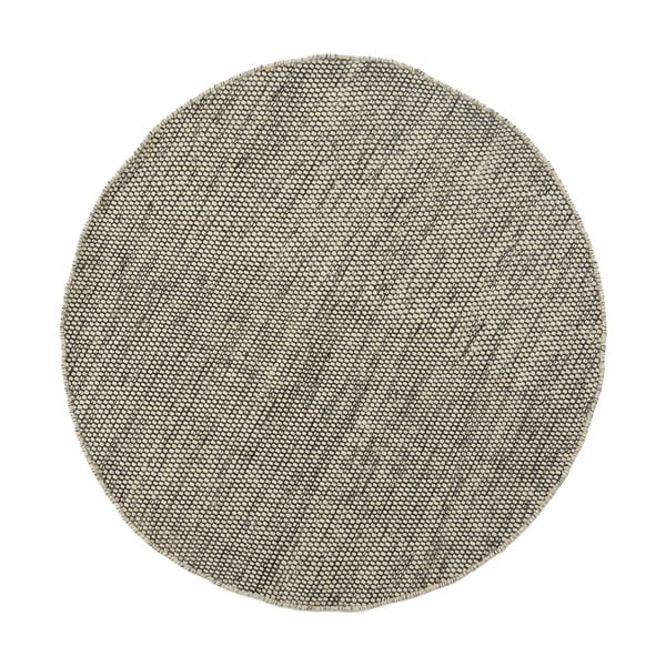 Szaro-beżowy dywan wełniany Asko, 90 cm