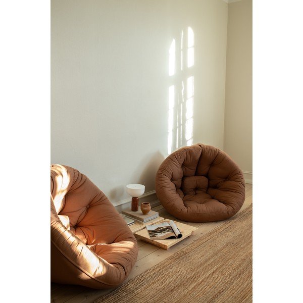 Rozkładany fotel z lnianym obiciem Karup Design Nido Linen-image-1