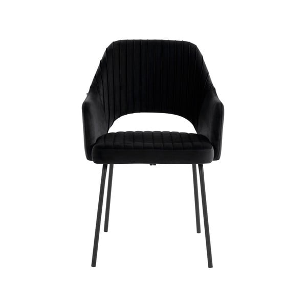 Czarne aksamitne krzesła zestaw 2 szt. Britney – Støraa-image-1