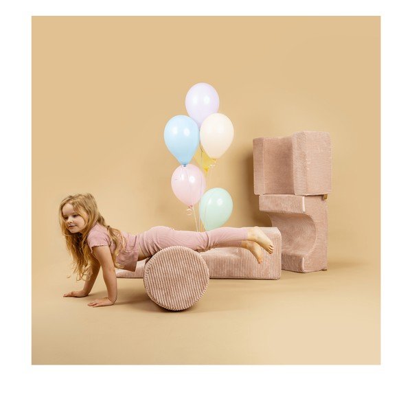 Turkusowy sztruksowy piankowy plac zabaw 5 szt. wysokość 30 cm 250x45 cm Montessori – Meowbaby-image-3