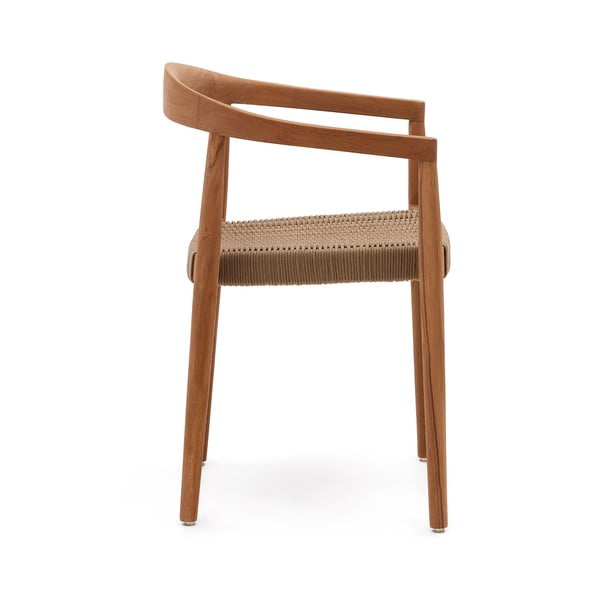 Drewniane krzesła ogrodowe zestaw 4 szt. w naturalnym kolorze Ydalia – Kave Home-image-2