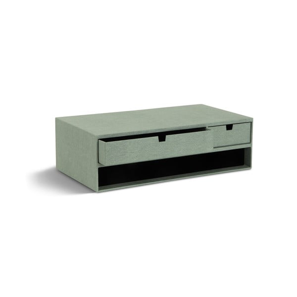 Kartonowy organizer na dokumenty z szufladką Ted Canvas Paper Laminate – Bigso
