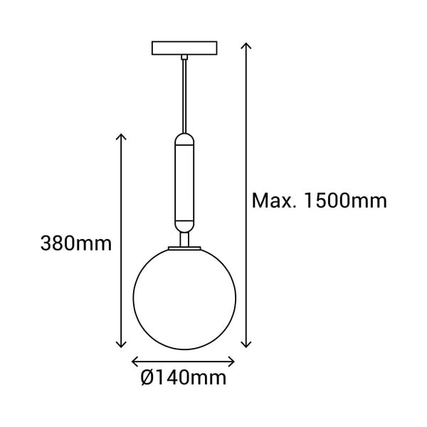 Czarna lampa wisząca SULION Musa, wys. 150 cm-image-3