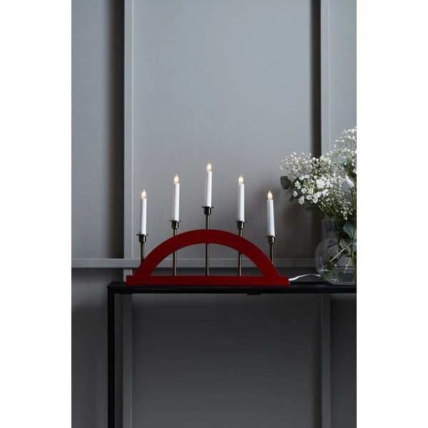 Czerwona świąteczna dekoracja świetlna Bridge – Markslöjd-image-1
