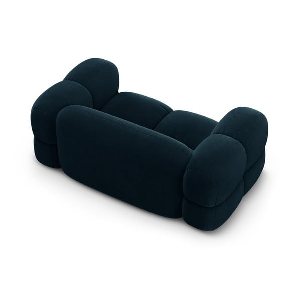 Ciemnoniebieska aksamitna sofa 180 cm Loretto – Cosmopolitan Design-image-4