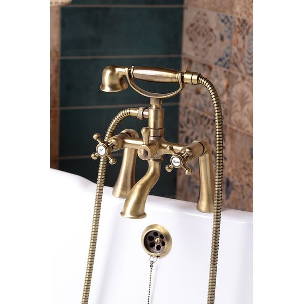 Bateria wannowa ścienna w kolorze brązu (2 otwory) Antea – Sapho-image-2