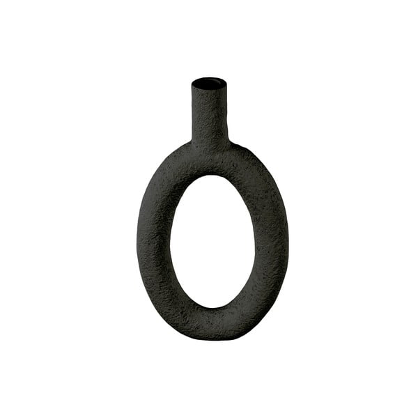 Czarny wazon PT LIVING Oval, wys. 31 cm