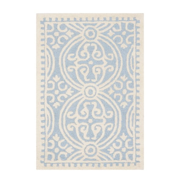 Wełniany dywan Safavieh Marina Blue, 152x91 cm
