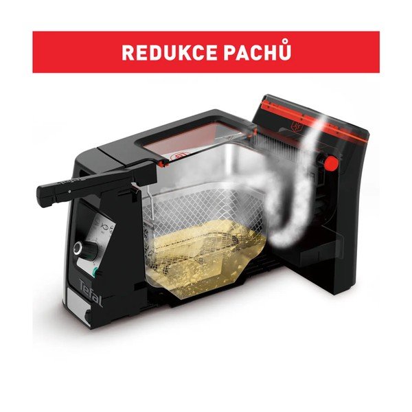 Frytkownica w czarno-srebrnym kolorze Clear Duo FR600D10 – Tefal-image-3