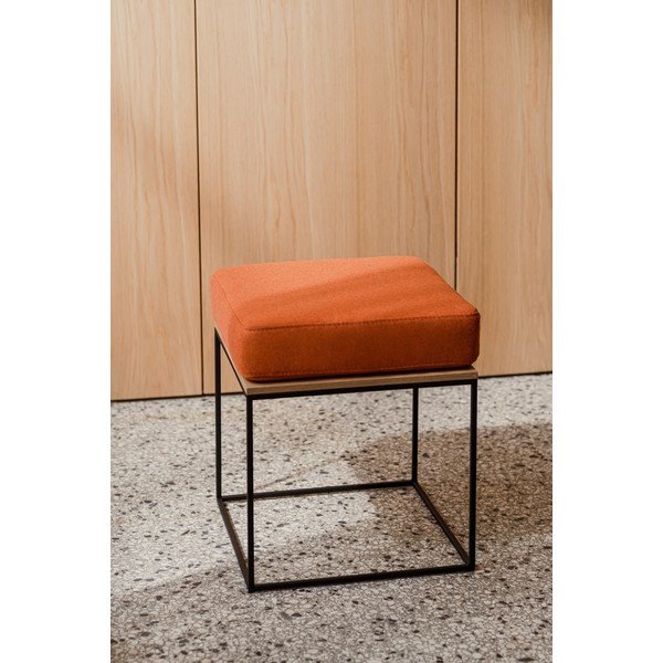 Szary tapicerowany stołek Feo – noo.ma-image-3