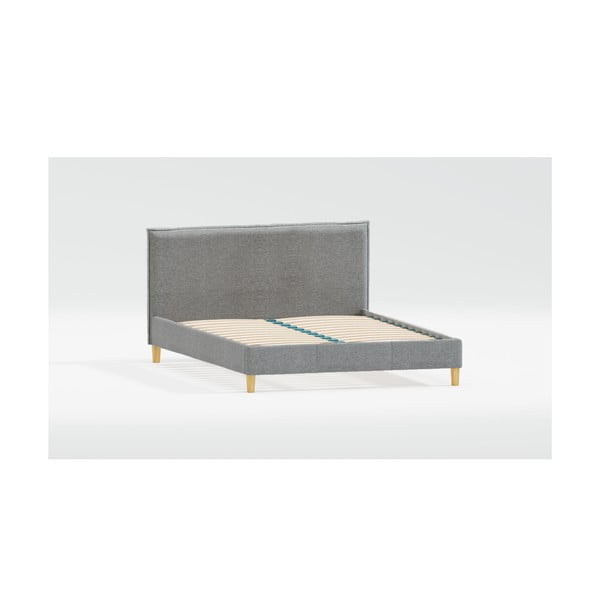 Tapicerowane łóżko dwuosobowe ze stelażem 200x200 cm Tina – Ropez