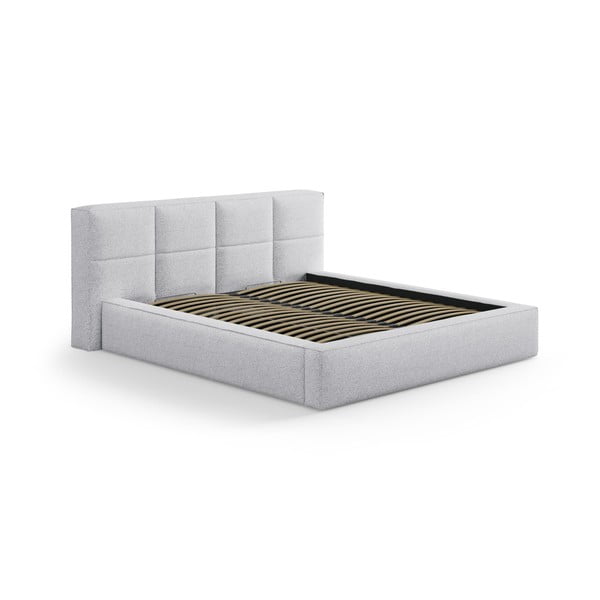 Jasnoszary tapicerowany zagłówek 189x100 cm Darren – Micadoni -image-3