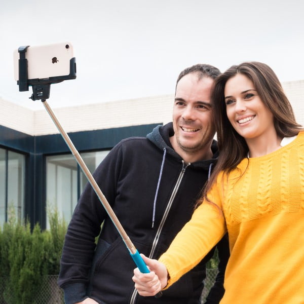 Niebieski selfie stick InnovaGoods-image-1