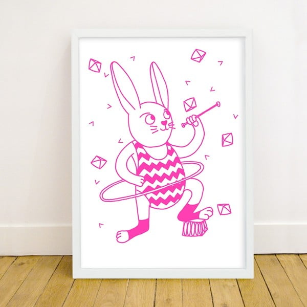 Fluorescencyjny plakat Bunny