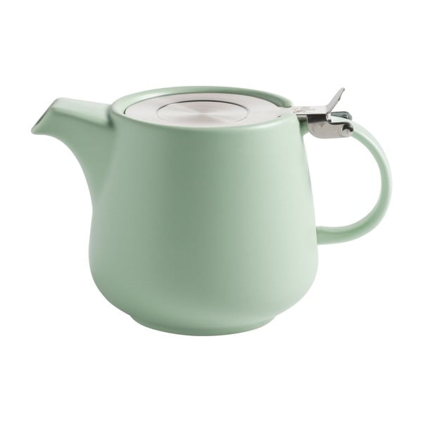 Zielony porcelanowy dzbanek do herbaty z sitkiem Maxwell & Williams Tint, 600 ml