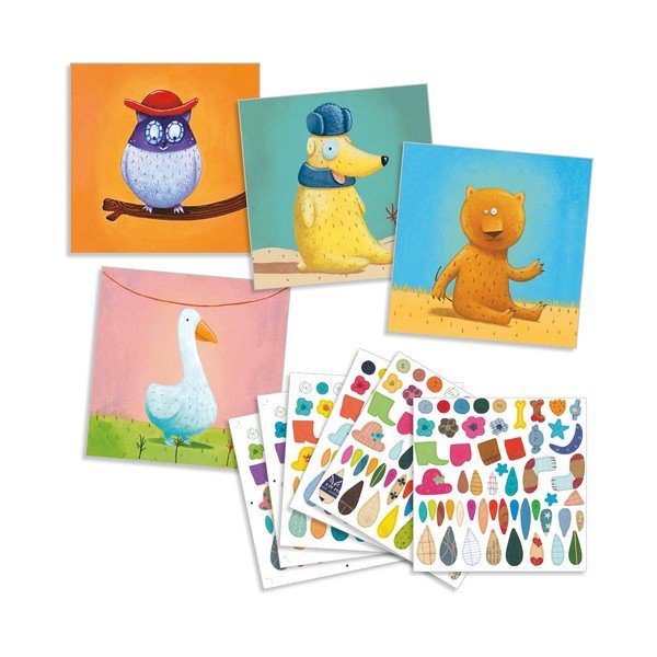 Zestaw obrazków z naklejkami Djeco Friends-image-1