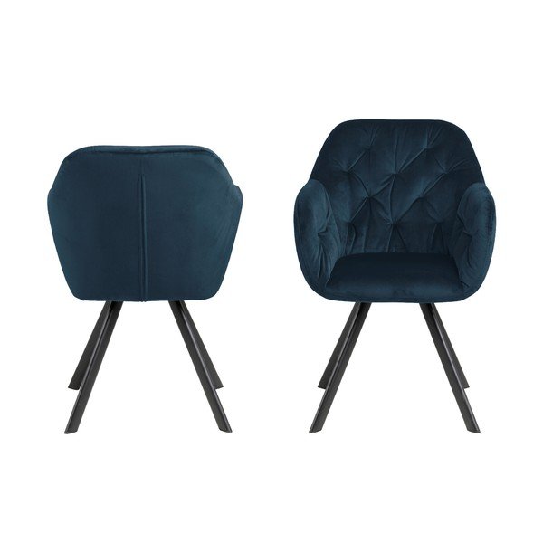 Granatowy fotel Actona Lola-image-4