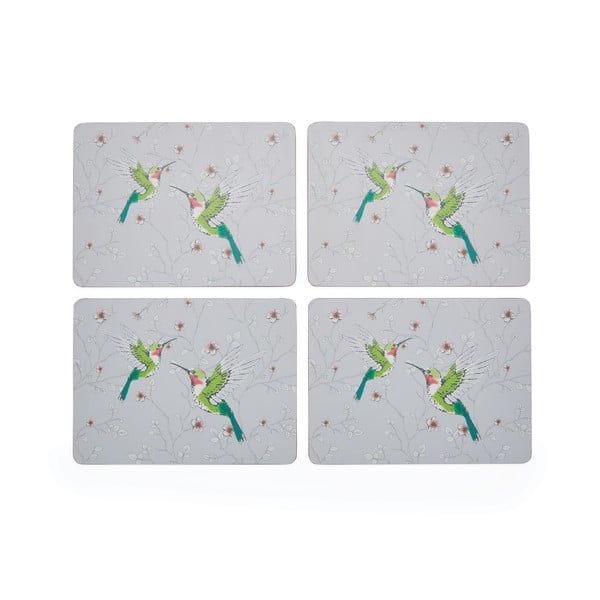 Korkowe maty stołowe zestaw 4 szt. 29x21.5 cm Hummingbirds – Cooksmart ®