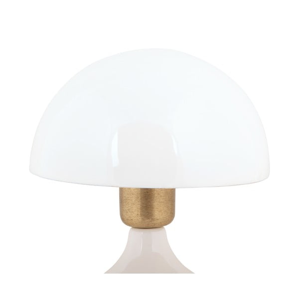 Biała lampa stołowa z metalowym kloszem (wysokość 23 cm) Binc – Leitmotiv-image-2