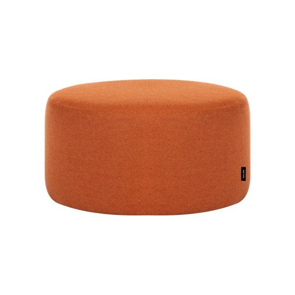 Wełniany puf w kolorze terakoty Folk – noo.ma