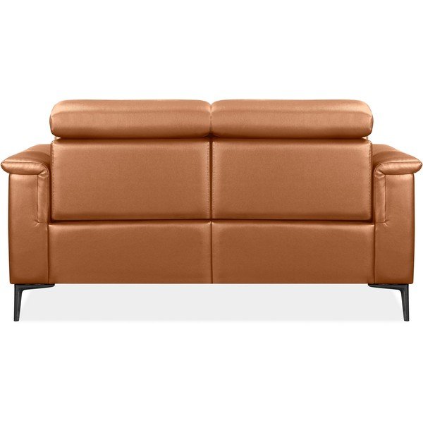 Brązowa sofa z imitacji skóry 160 cm Lund – Støraa-image-3