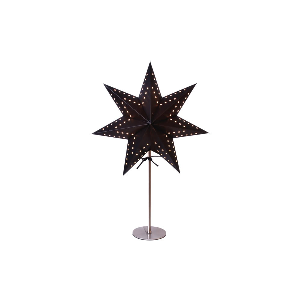 Czarna dekoracja świetlna Star Trading Bobo, wys. 51 cm