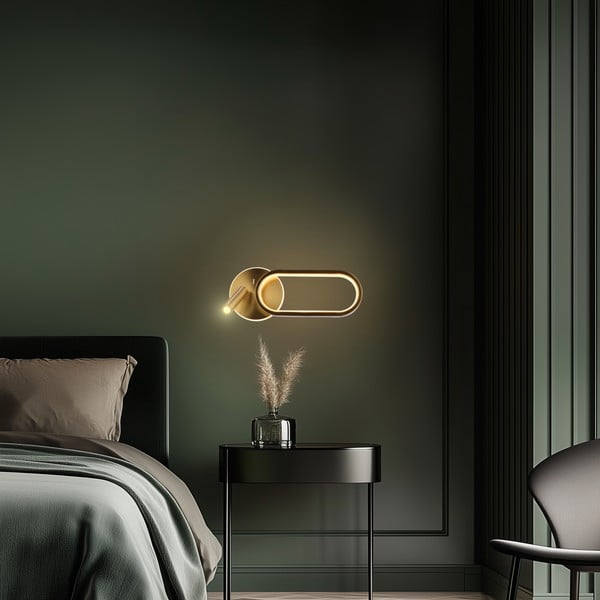 Kinkiet LED w kolorze złota Monet – Candellux Lighting-image-3
