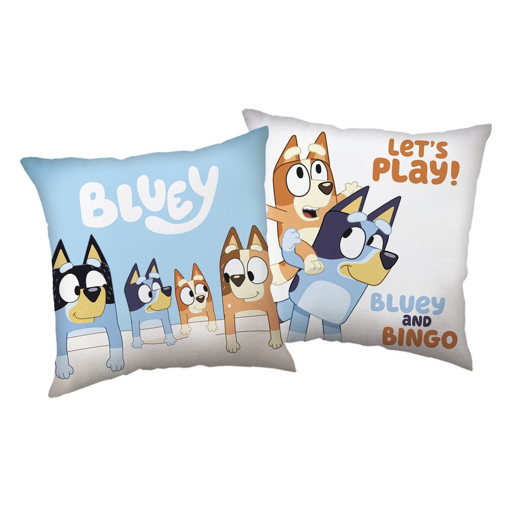 Poduszka dziecięca ø 40 cm Bluey "Let´s Play" – Jerry Fabrics
