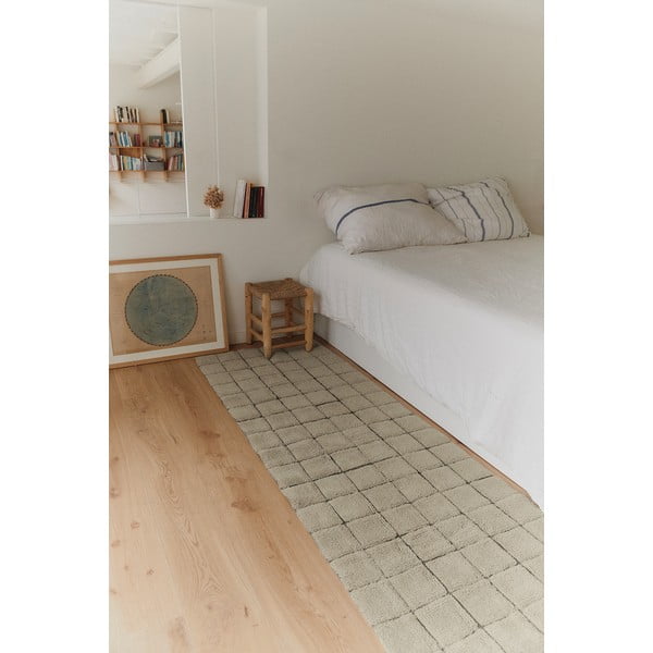 Beżowy wełniany dywan tkany ręcznie 230x300 cm Mosaic Sandstone – Lorena Canals-image-1