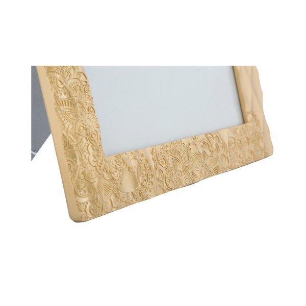 Żółta ramka na zdjęcia z żywicy Mauro Ferretti Glam Carving, 26x31,3 cm-image-1