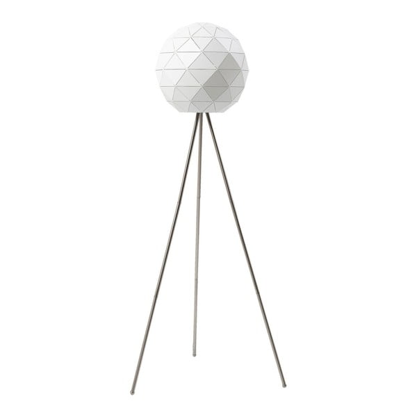 Biała lampa stojąca Kare Design Triangle, 160 cm