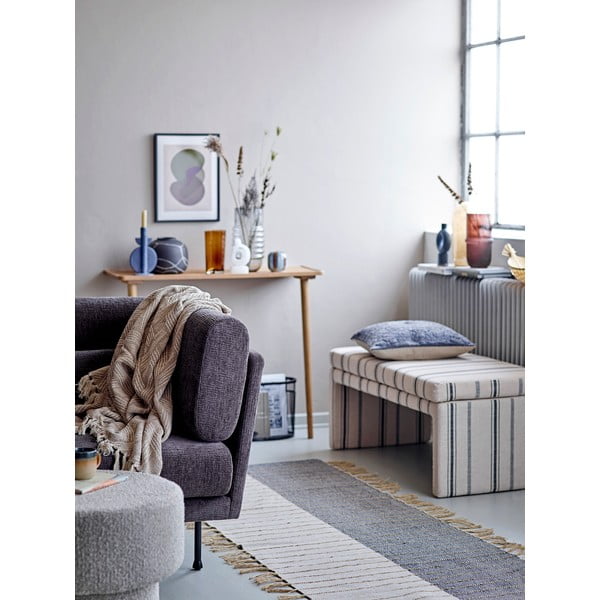 Niebieski kamionkowy wazon Bloomingville Dardo, wys. 20 cm-image-1