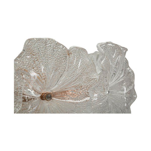 Metalowa lampa wisząca w kolorze złota ze szklanym kloszem ø 47 cm Ibiscus – Mauro Ferretti-image-4