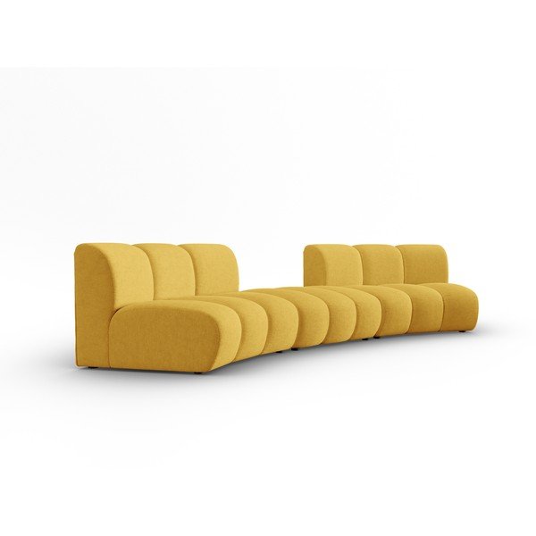 Żółta sofa 367 cm Lupine – Micadoni Home-image-2