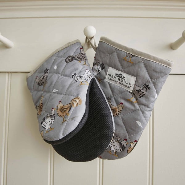 Bawełniana rękawice kuchenne zestaw 2 szt. Hen House – Cooksmart ®-image-1