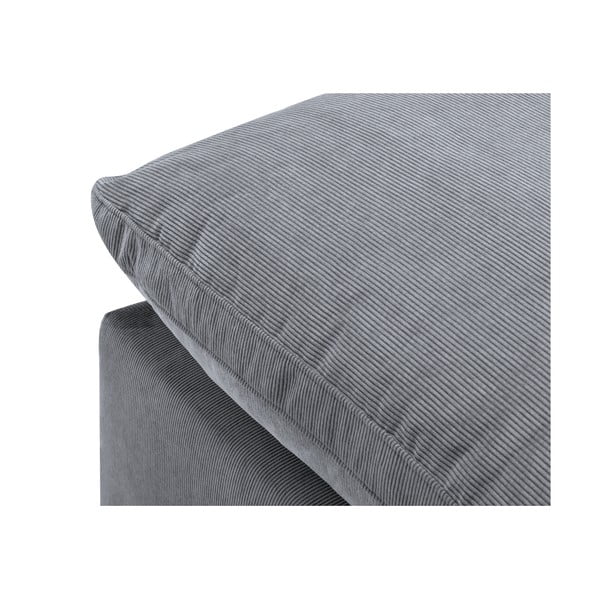Szara narożna część sztruksowej sofy modułowej Windsor & Co Sofas Galaxy, prawostronna-image-4