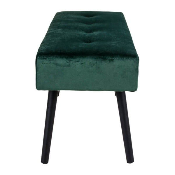Ciemnozielona aksamitna ławka Bonami Essentials Skiby-image-2