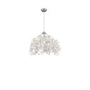 Biała lampa wisząca Reality Pendant Leavy, wys. 150 cm