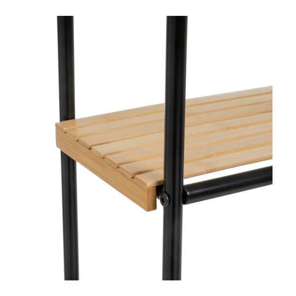 Czarno-naturalny bambusowy regał 41x77 cm – Casa Selección-image-3
