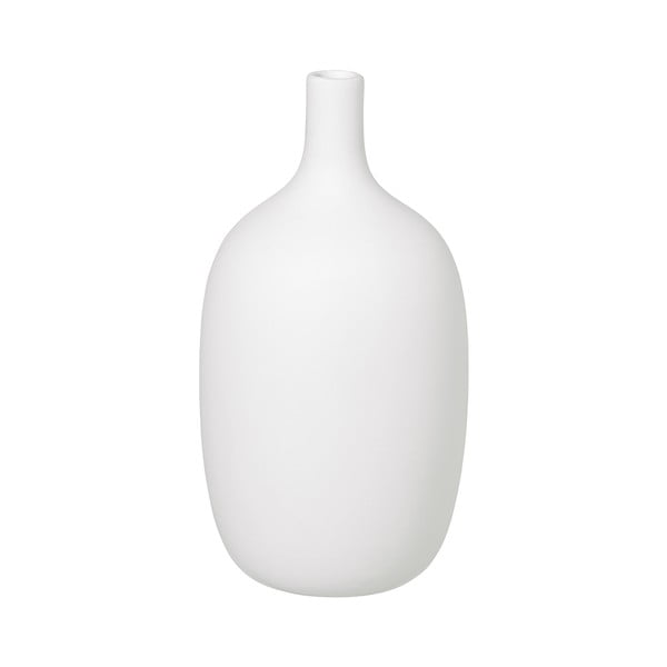Biały ceramiczny wazon Blomus, wys. 21 cm