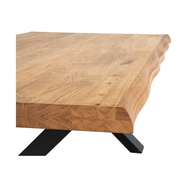 Stolik z blatem z litego dębu House Nordic Toulon, 120x70 cm-image-4