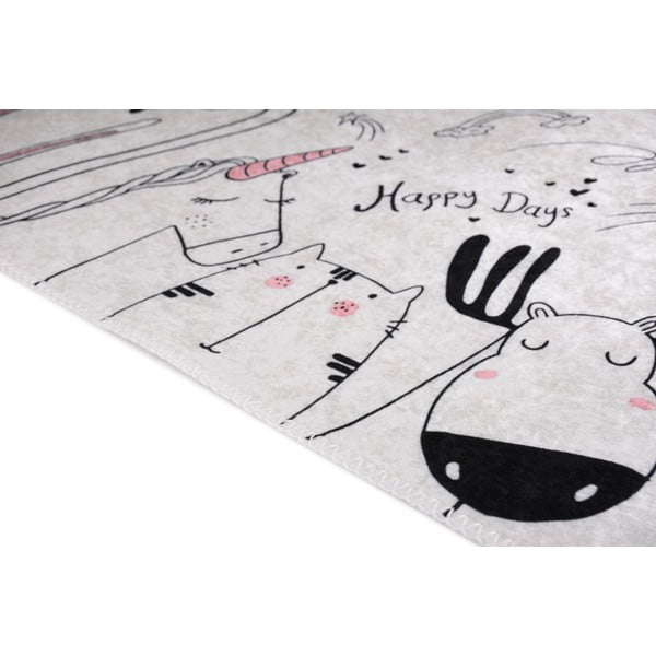 Dywan dziecięcy odpowiedni do prania w kolorze kości słoniowej 120x180 cm Animal Kingdom – Vitaus-image-2