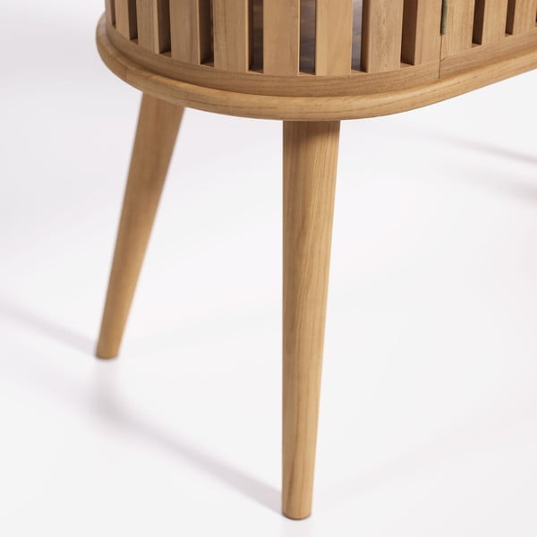 Szafka z umywalką z drewna tekowego Kave Home Rokia-image-4