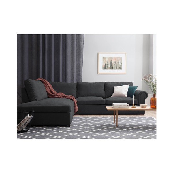 Ciemnoszary narożnik Windsor & Co Sofas Hermes, lewostronny-image-2