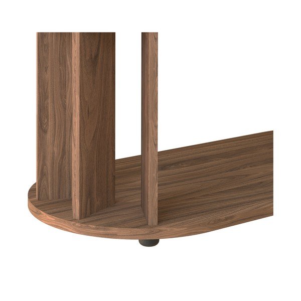 Stolik z blatem w dekorze drewna orzechowego 110x50 cm Nora – TemaHome-image-4