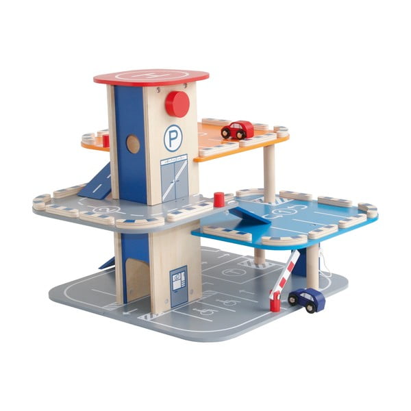 Drewniany garaż zabawkowy – Roba-image-1