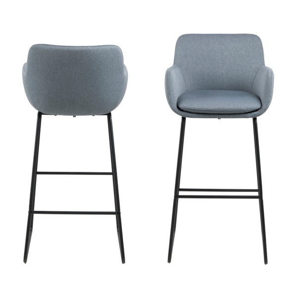 Zestaw 2 niebieskich hokerów Actona Lisa-image-2