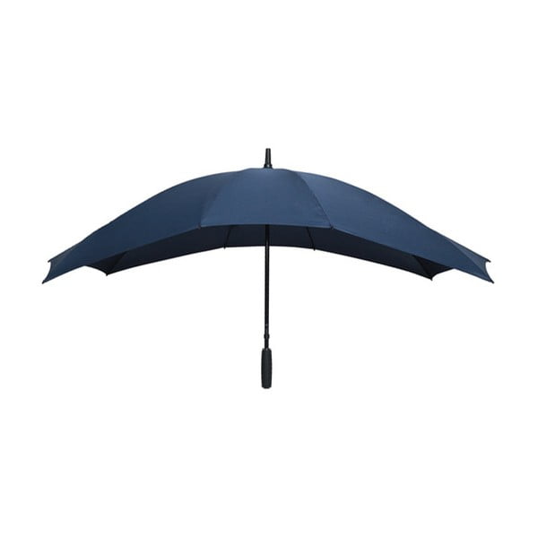 Ciemnoniebieski parasol odporny na wiatr dla dwóch osób Ambiance Falconetti, dł. 150 cm